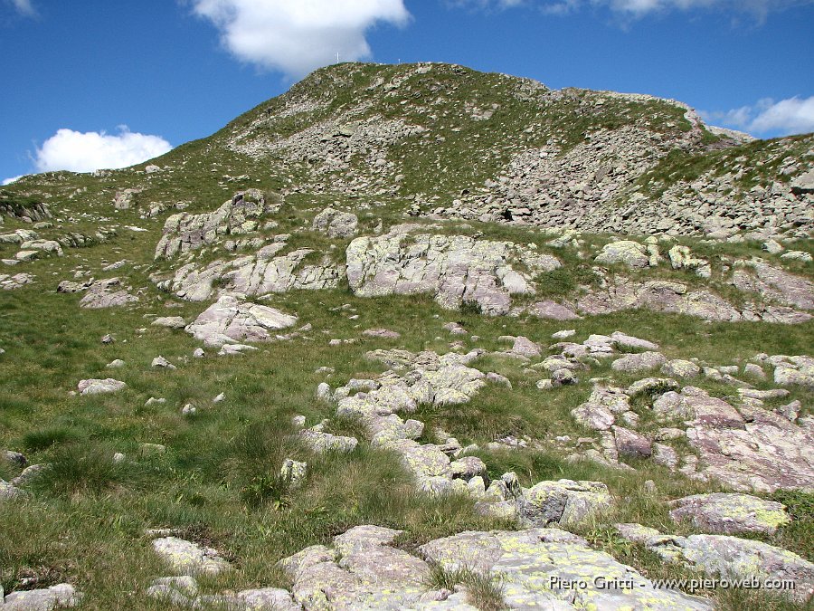 Valcorte 162.jpg - Cima Giovanni Paolo II vista dal sentiero che scende al Passo della Marogella